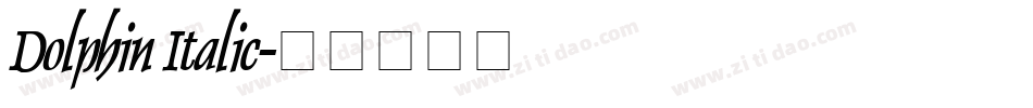 Dolphin Italic字体转换